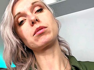 Amateur blondie solo anal masturbation