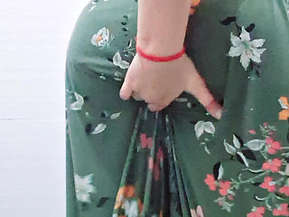 First time young Indian girl live on firlty bathroom