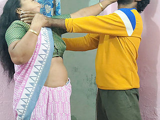 Real Homemade Visiting Son in Law Hardcore Session with Beautiful Hot Desi Mother in Law