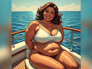 Hot Women Enjoying Yacht Ai Art