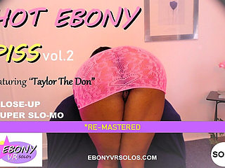 Hot Ebony Piss Vol. 2 - Huge Tits Ebony Play & Shower