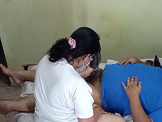 Busty Nurse Helps Patient On Clinic Desk - Deepthroat & Ride