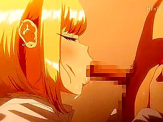 He gets harassed by girls in uniform and is taken home many times, where they give him blowjobs.