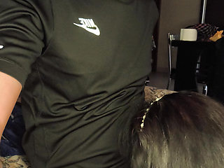 My mother-in-law sucks my cock all day, this slut wants milk to swallow