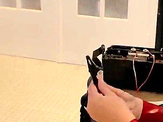 Miss Alessa Milano Shocking and Screaming Electroplay on His Knees