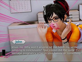 Waifu Academy adventure featuring a hot blonde teacher with big natural tits and a storyline