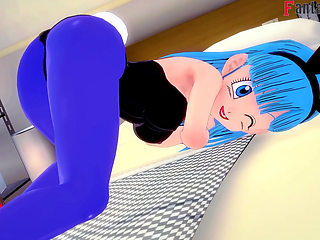 Bulma and Goku fuck while Android 18 watches - Dragon ball Zex Series