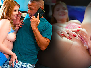 MyPervyFamily - Stepdad Can't Resist Ginger's Fluffy Muff - Harlow West