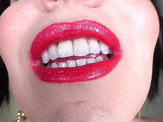 Beautiful Girl Smokes a Cigar - Ugly but Hot Lipstick