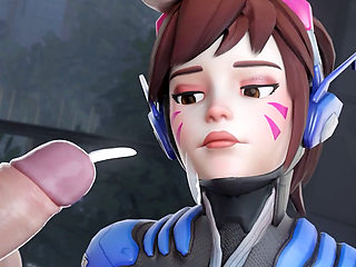 Sexy D.va Asks to Use Condom for Big Dick & Intense Wild Cowgirl Hard Fuck - 3D Overwatch Animation