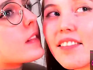 Enchanting amateur british teen Lesbians Poppy and jools