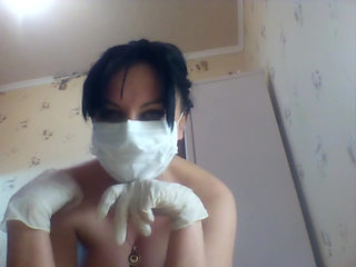 Giant doctor will crush your tine body with her latex hands and her big naked body