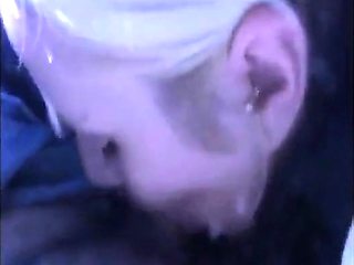 Blonde Amateur Gives a Blowjob in a Car
