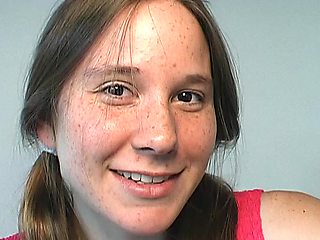 Alexia kneels with vintage teen passion in sultry ecstasy