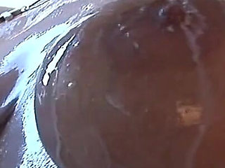 Busty MILF Sharon Pink in the Kitchen washing dishes then I come to disturb her ... she spitting milk on her tits and masturbate