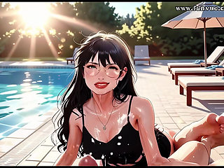 Beautiful Woman With Glasses Helps me.episode-1. AI-generated