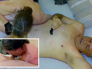 Granny Carmen's Blue Angel Stripper Suck, Lick & Fuck! 72323fap