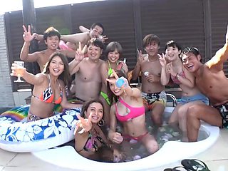 Hot japanese babes get fuck: Blowjob, Missonary  Asian Porn