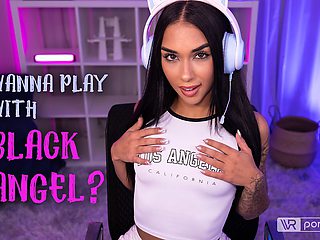 Erotic Gaming Session Starring Black Angel