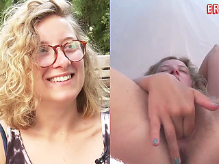 Ersties - French Lust Outdoors - Manu Plays With Her Vulva