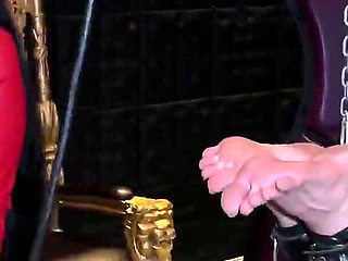 Miss Alessa Milano Bondage Caning Bastonade