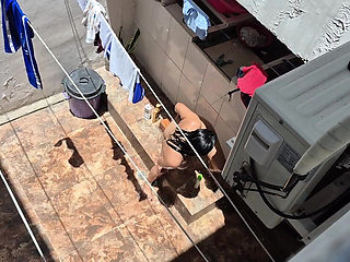 My Neighbor Almost Caught Me Recording Her; I Masturbated Until I Think She Saw Me