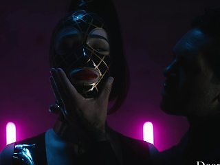 Manuel Ferrara fucked two wet pussies in a latex suit