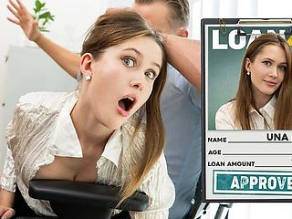 Naughty Teen Una Fairy Gets Spanked by Loan Manager in Hot Office Encounter