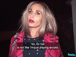 Public Agent Presents Fucking My GF's Hot Mom - with Blonde Mature GILF Laura Crystal