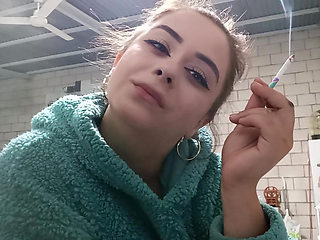 I Smoke in a Plush Hoodie