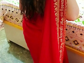 Pankhuri Kunal Shooting in Red Hotel Room