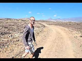 Hot MILF with Big Tits Gets Face Fucked Doggy Style Outdoor in Tenerife