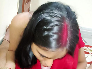Indian newly married wife blowjob