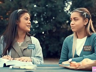 Naughty Nuns Alina Lopez & Kendra Spade Scissoring and Eating Pussy