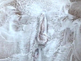 Shaving a Hairy Pussy with Shaving Foam! Close-up!