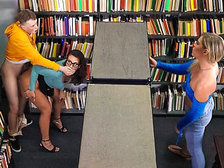 Sneaky Librarian Gets College Chopper