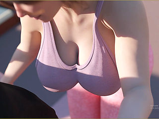 Horny Stepmom Teaching Me Yoga Lessons with Her Huge Booty