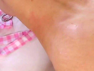 Blonde Barbie Rimming and Fucking Hunk Guy