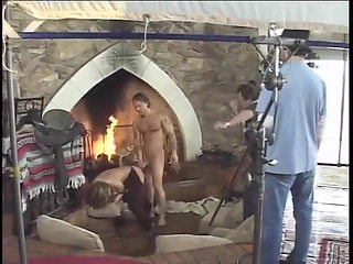 Director Gives His Stars Last Instructions Before Starting Shotting