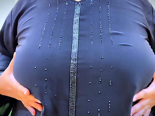 Arab Hot Stepmom Gets Horny After Coming From Road in Hotel Bed & I See Her Big Ass & Start Handjob