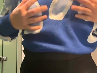 Workplace Temptation: Bathroom Tease and Orgasm!