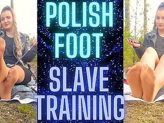 (93) Polish Foot Slave Training