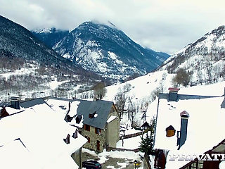 Haley Hill and Katrin Wonder Why Skiing When You Can Suck a Cock...