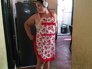 I Hired This Maid, She Came in Short Lingerie, What a Big Ass She Has