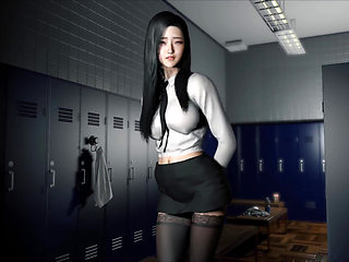 3D Big Boobs Office Girl Wearing Sexy Stockings Got Her Wet Pussy Fucked so Hard