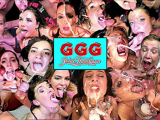 Ggg John Thompson- Cock Sucking Naughty Girls Loves It Big and Deep Bukkake Gangbang