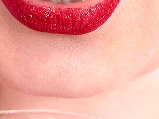 JOI video. FemDom POV. Saliva and humiliatrix: you suck strap-on (by Arya Grander)