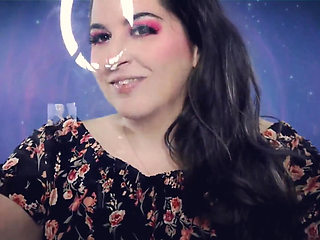 Pink Lipstick on Plexiglass Asmr
