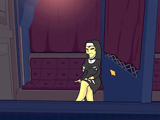 Mom, underwear, cartoon fantasy