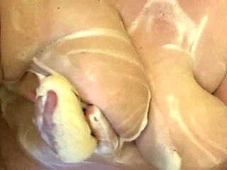 Bbwbootyful  - Shower soapy boobs play